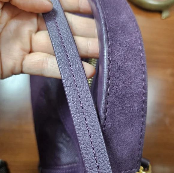 Auth Louis Vuitton Audacieuse Empreinte Suede and Leather MM - Picture 9 of 12